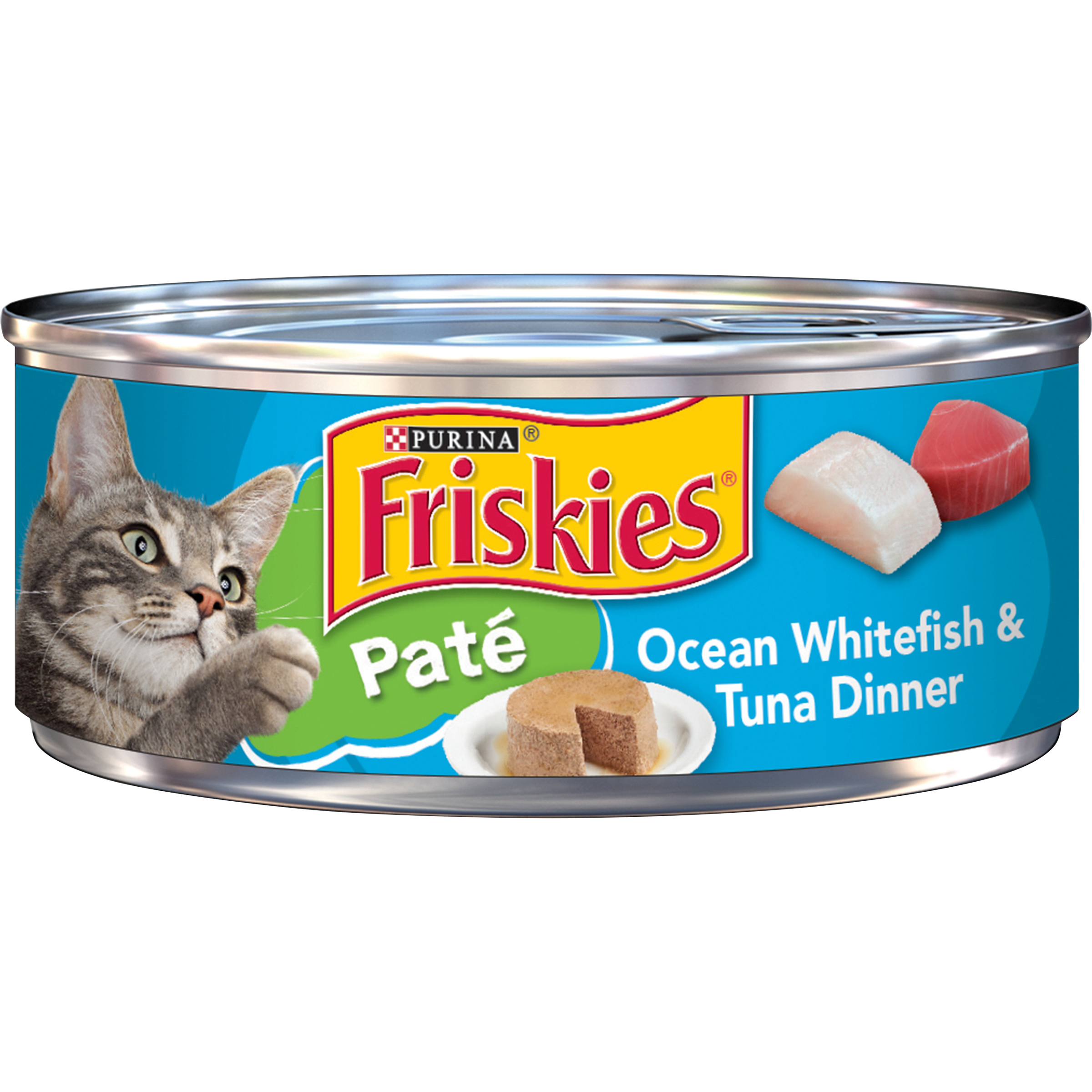 Friskies Wet Classic Pate Ocean Whitefish Tuna Dinner Cat Food 5 5 Oz Can