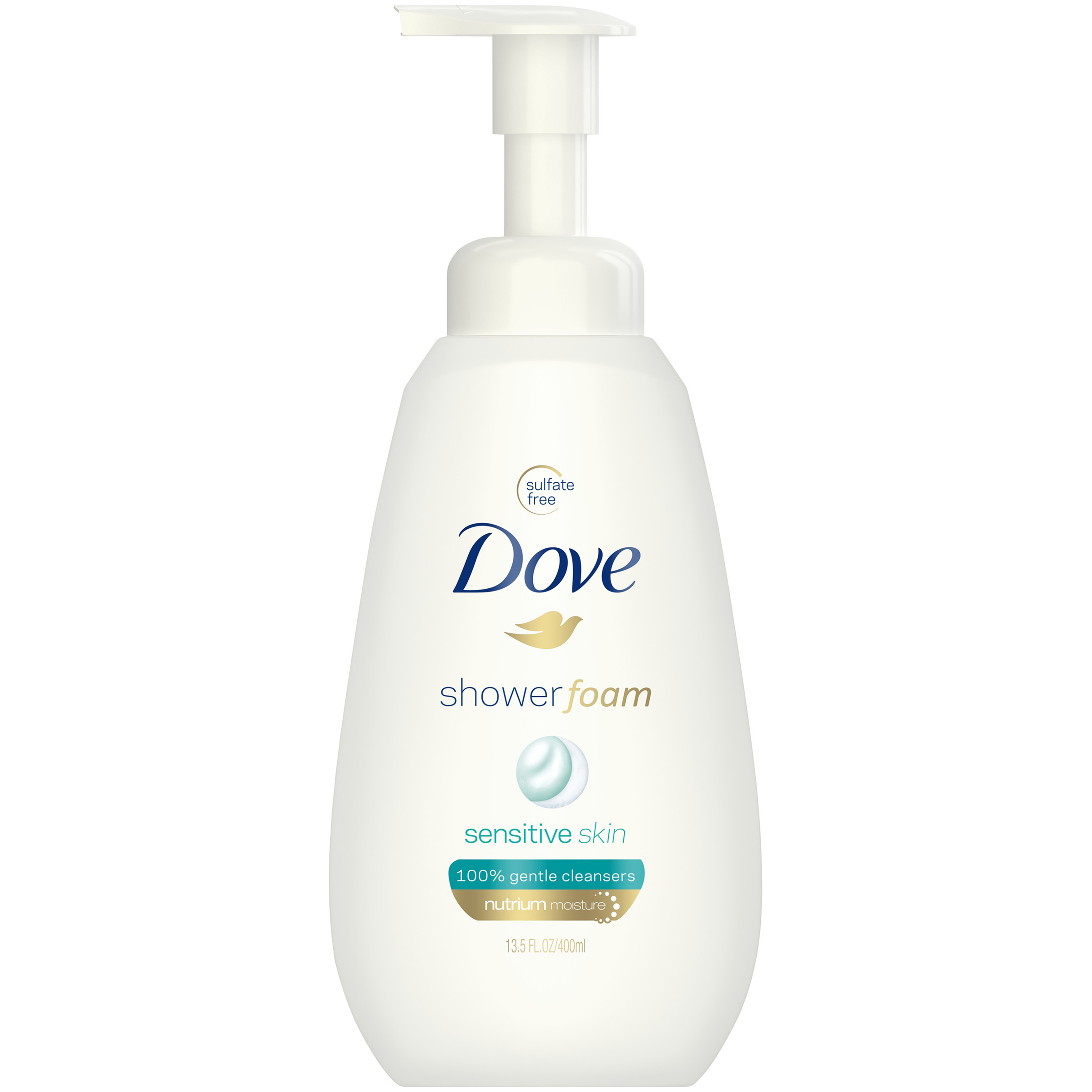 Dove Sensitive Skin Shower Foam 13.5 oz