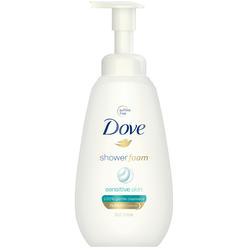 Dove Shower Foam with Nutrium Moisture Technology/Hypoallergenic Gentle Bodywash, Sensitive Skin, 13.5 Fl Oz