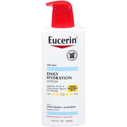 Eucerin Daily Hydration Lotion with SPF 15 - Broad Spectrum Body Lotion for Dry Skin - 16.9 fl. Oz. Pump Bottle