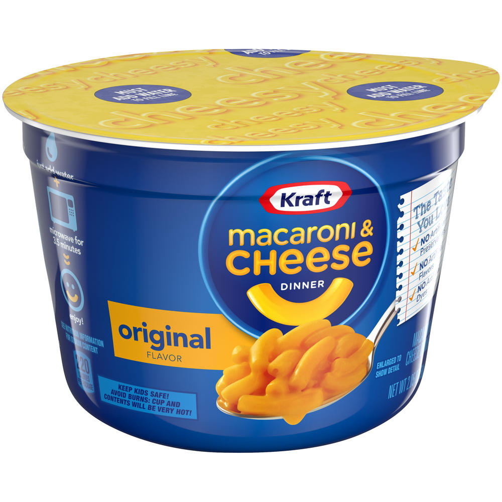 Kraft Easy Mac Macaroni & Cheese Dinner, Microwavable, Original, 2.05 oz (58 g)