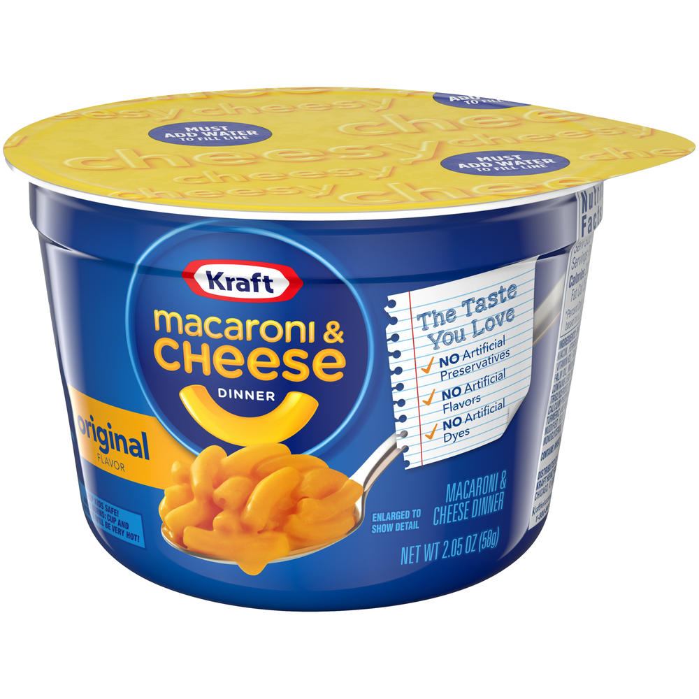 Kraft Easy Mac Macaroni & Cheese Dinner, Microwavable, Original, 2.05 oz (58 g)
