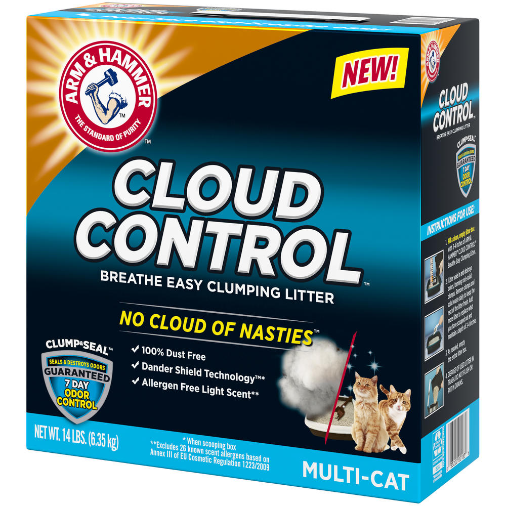 Arm & Hammer &#8482; Cloud Control&#8482; Breathe Easy Clumping Multi-Cat Litter 14 lb. Box