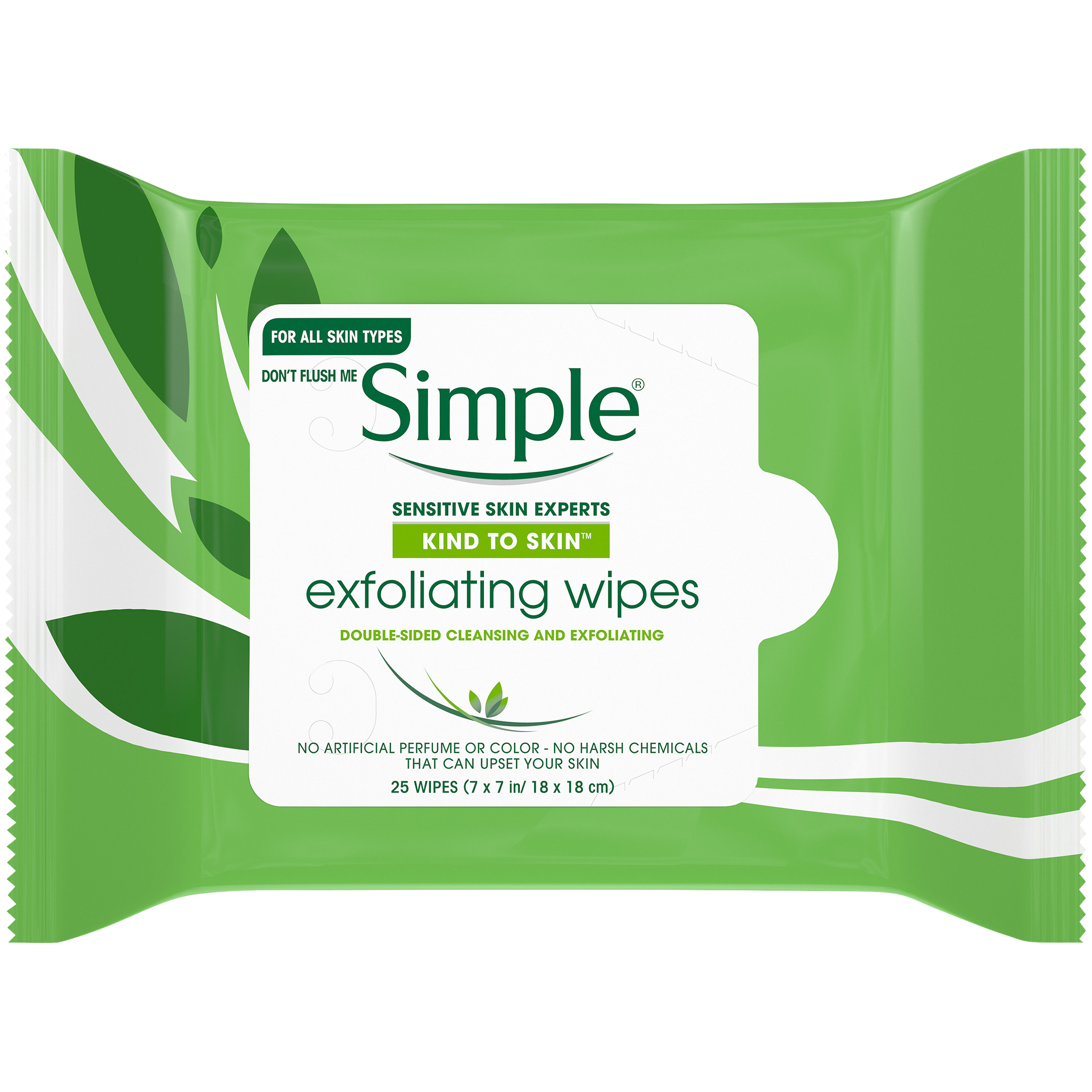 Simple Kind To Skin Facial Wipes, Exfoliating, 25 wipes Simple Kind To Skin Facial Wipes, Exfoliating, 25 wipes