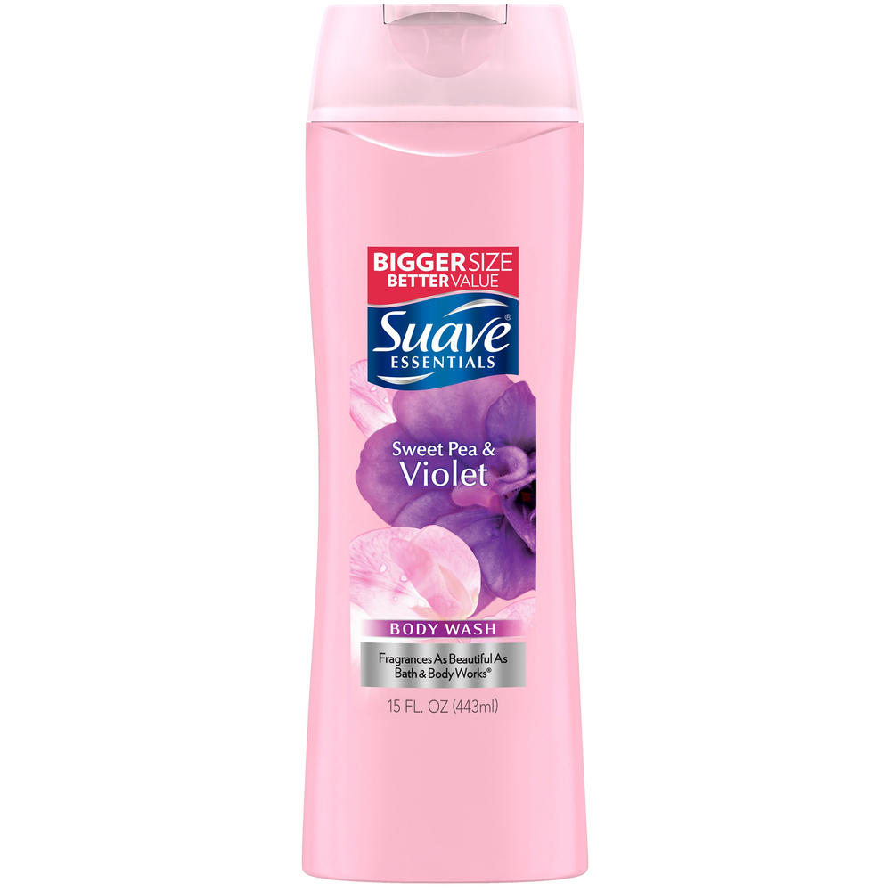 Suave Naturals Body Wash, Indulgent, Sweet Pea and Violet, 12 fl oz (355 ml)