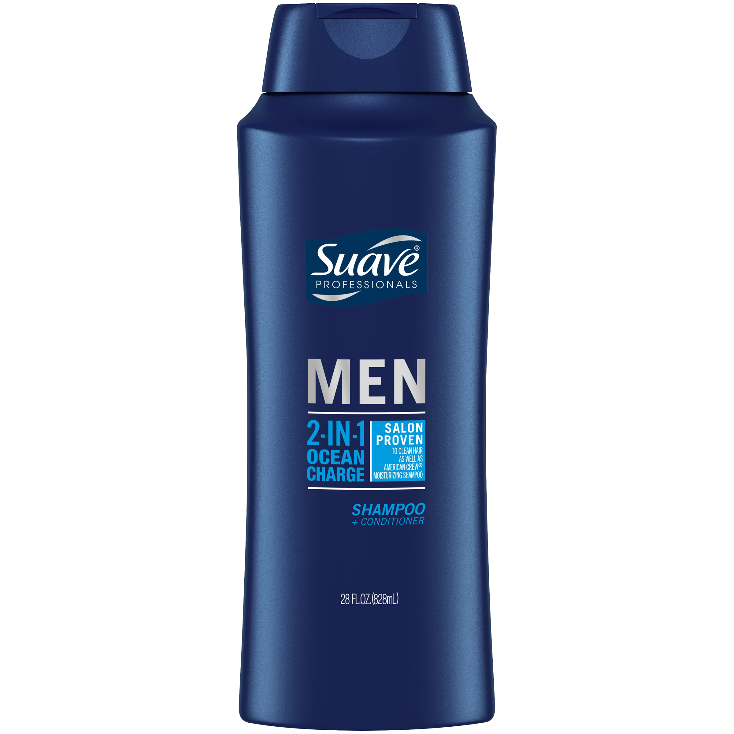 Suave Men Shampoo + Conditioner, 2 in 1, 32 fl oz (946 ml)