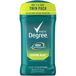 Degree Men Antiperspirant Deodorant, Extreme Blast Twin Pack 2.7 oz Pack of 6