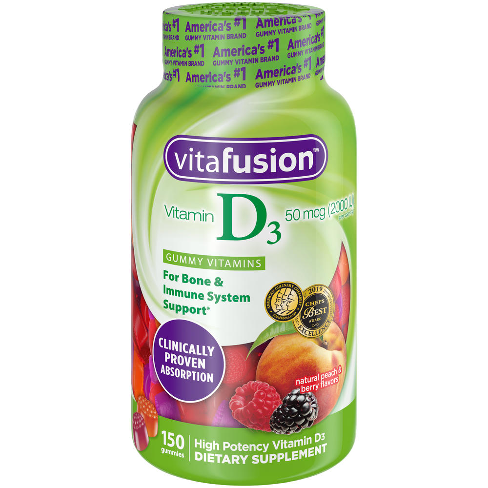 Vitafusion  Vitamin D3 Adult Gummy Vitamins Dietary Supplement