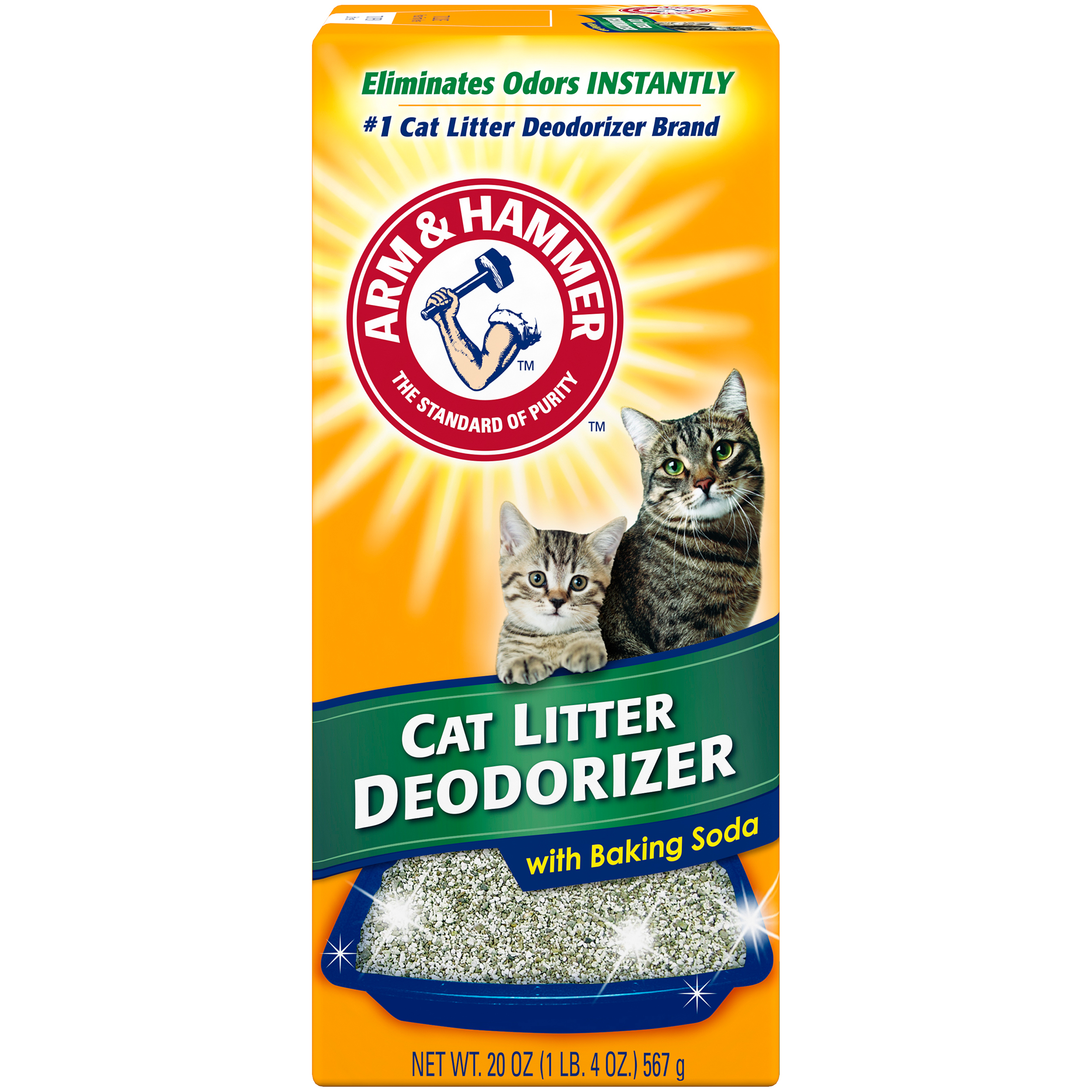 Arm & Hammer Cat Litter Deodorizer, with Baking Soda, 20 oz (1 lb 4 oz