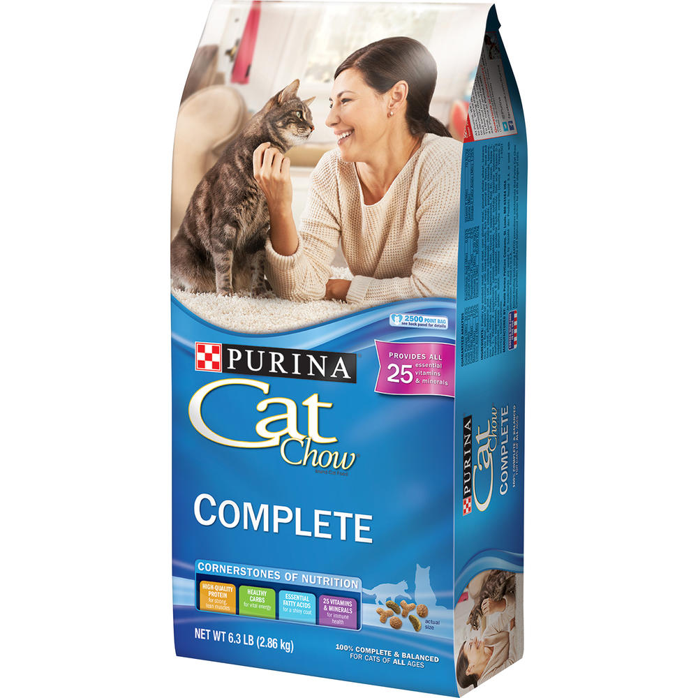 Purina Cat Chow Complete Cat Food 6.3 lb. Bag