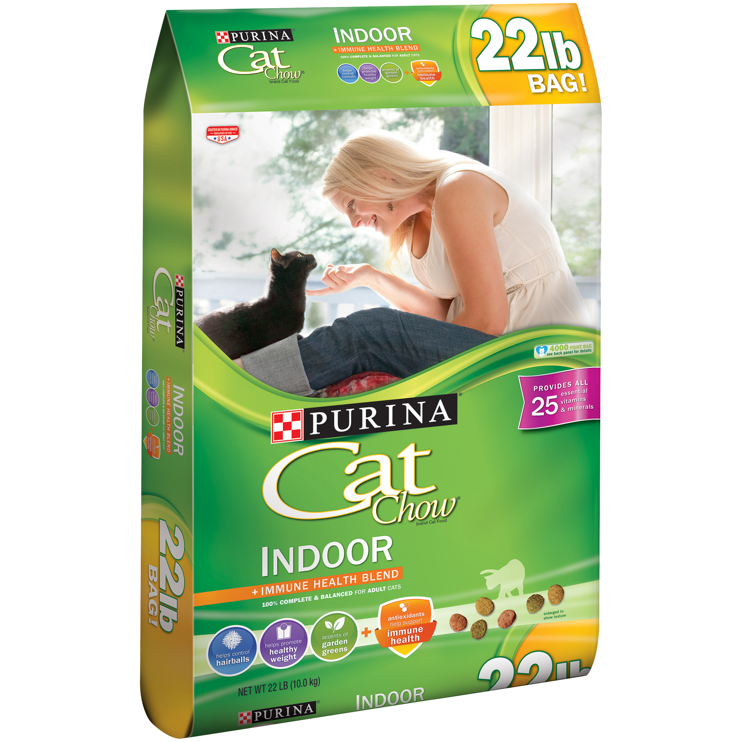 purina cat food green bag