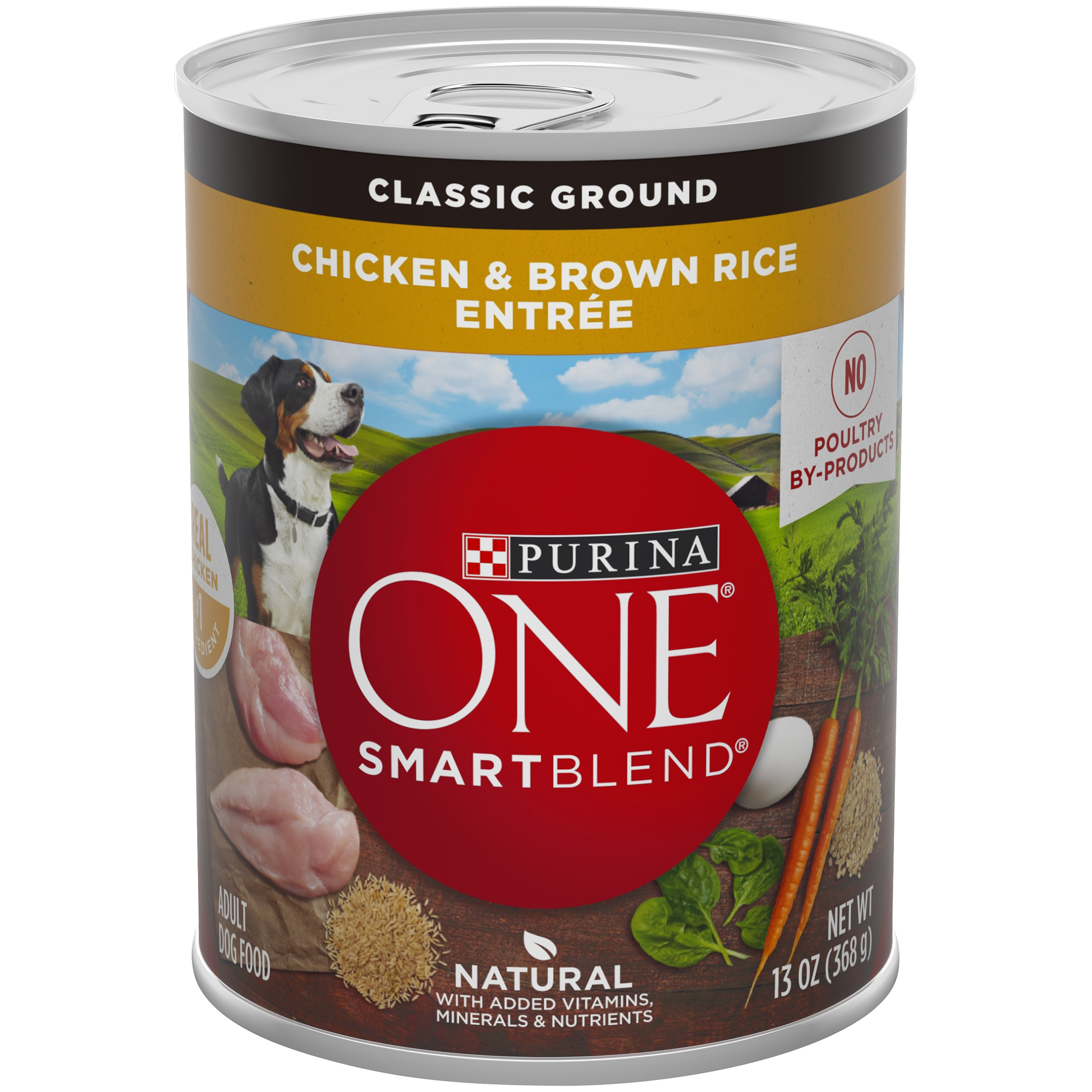 Purina ONE Dog Food, Wholesome Chicken & Brown Rice Entree, 13 oz (368 g)