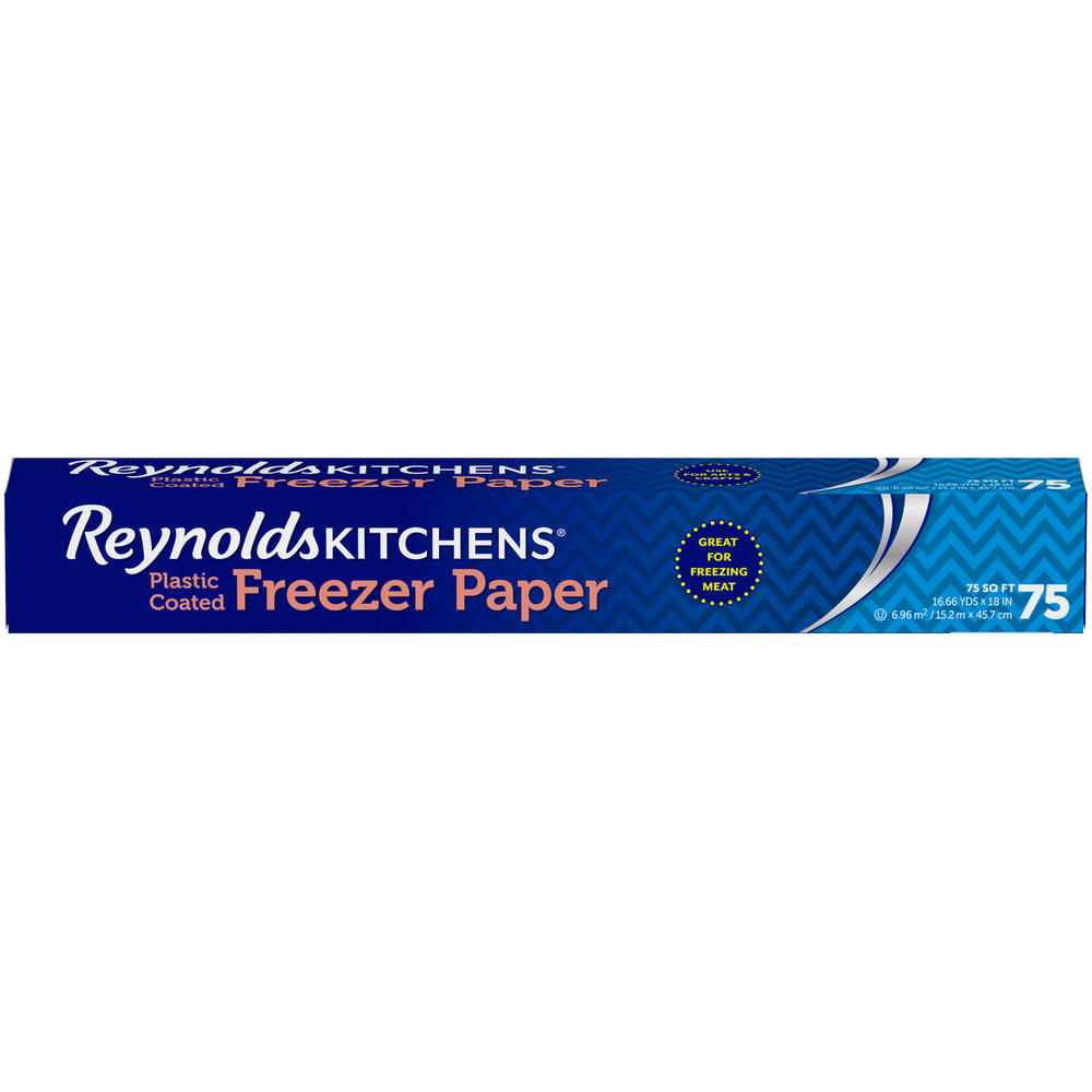 Reynolds Freezer Paper, Plastic Coated, 75 Sq Ft, 1 roll