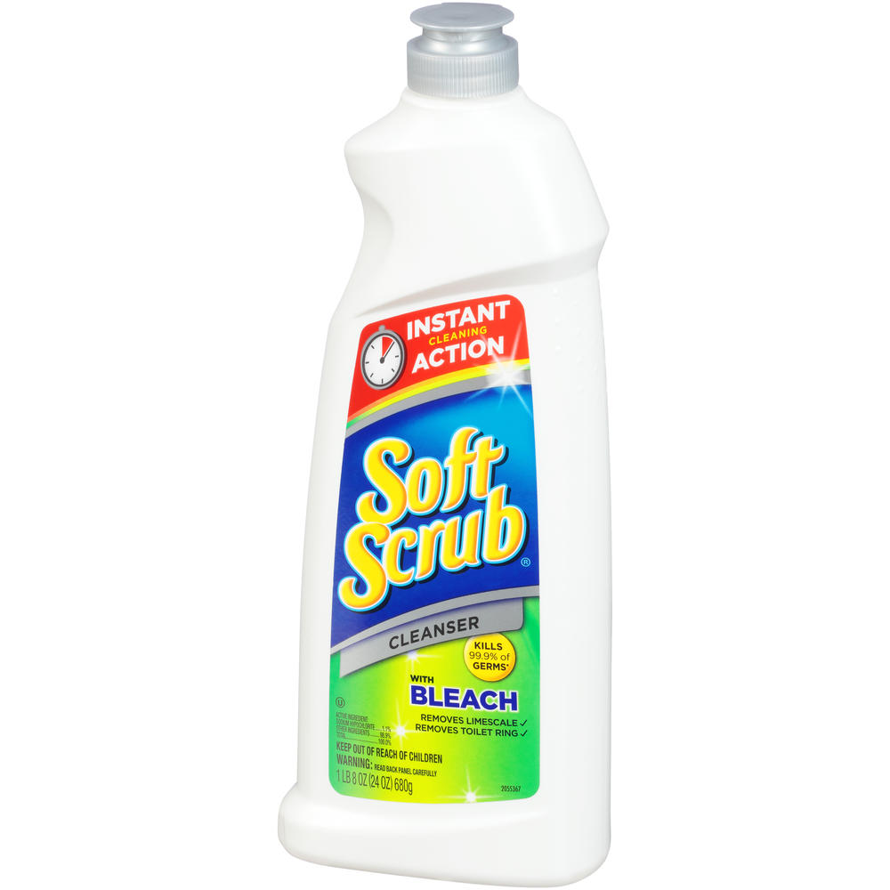 Soft Scrub Cleanser, with Bleach, 24 oz (1 lb 8 oz) 680 g