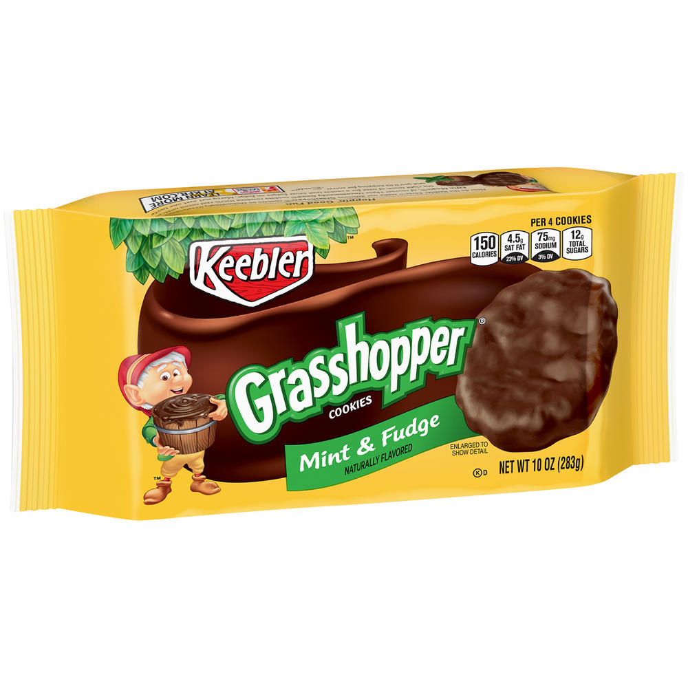 Keebler Fudge Shoppe Fudge Mint Cookies, Grasshopper, 10 oz (283 g)