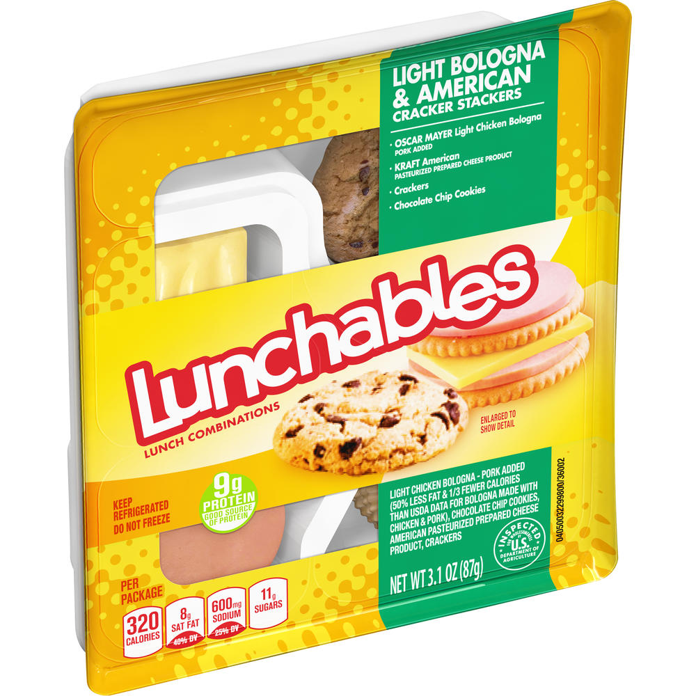 Lunchables Cracker Stackers Lunch Combinations, Bologna + American, 4.15 oz (117 g)