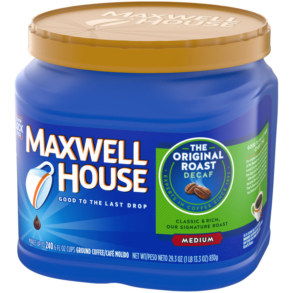 Maxwell House Classic Smooth Decaf Roast & Ground Coffee, 1.1 oz. Packets (42 Pack