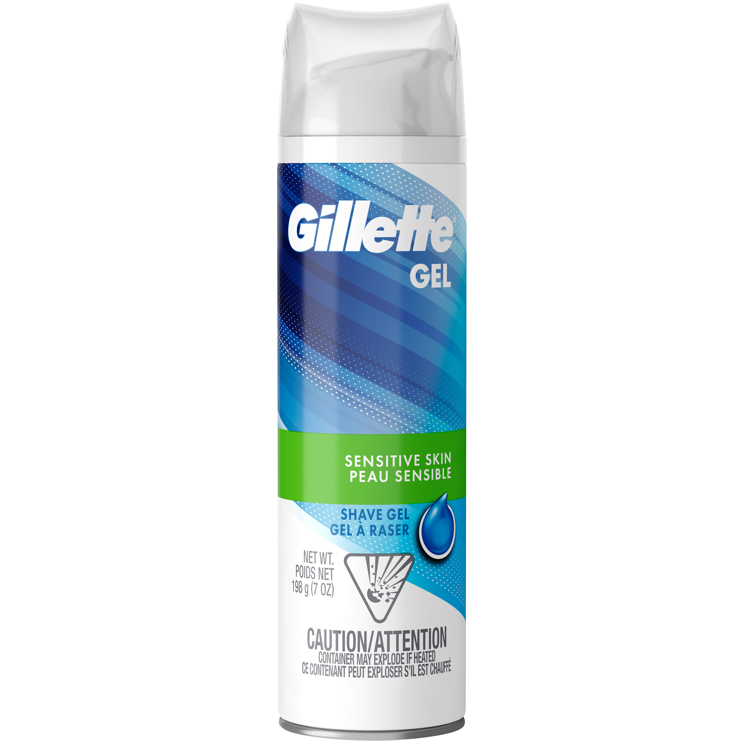 Gillette Sensitive  Gel Barbershop Fresh Shave Gel, 7 oz
