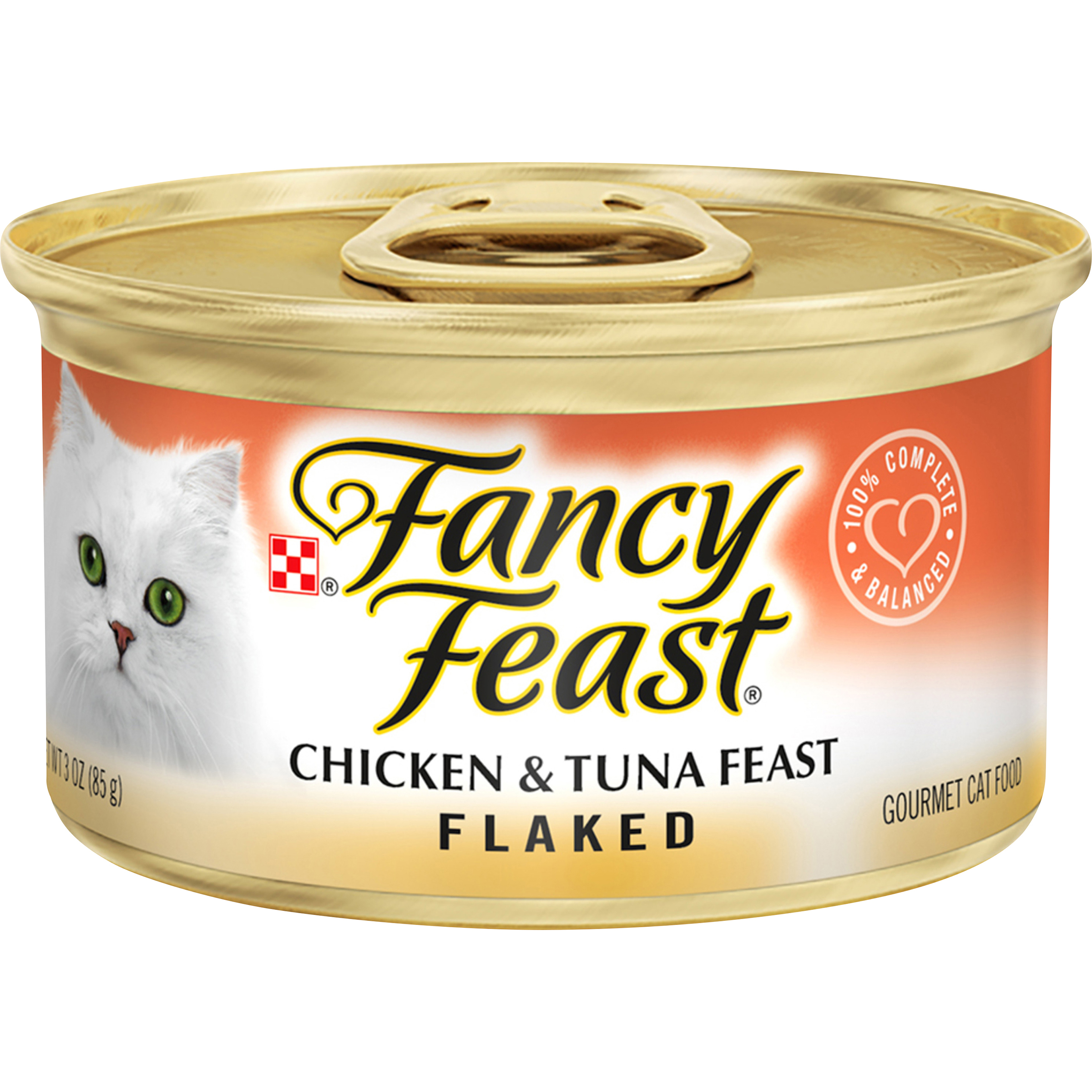 Fancy Feast Flaked Chicken & Tuna Feast, Cat Food, 3 fl oz