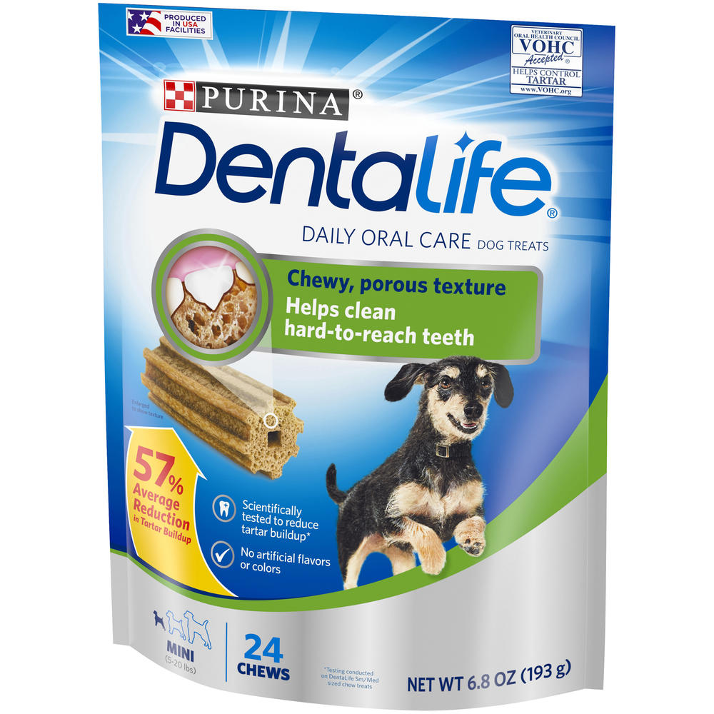 Dentalife Daily Oral Care Mini Dog Treats  6.8 oz