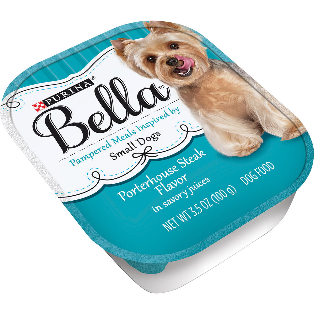 Nestle Purina Petcare Co. Purina Bella Porterhouse Steak Flavor in Savory Juices Adult Wet Dog Food 3.5 Oz. Tray