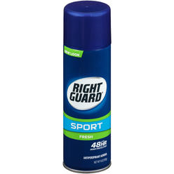 RIGHT GUARD Sport Anti-Perspirant & Deodorant, Aerosol, Fresh, 6 oz (170 g)