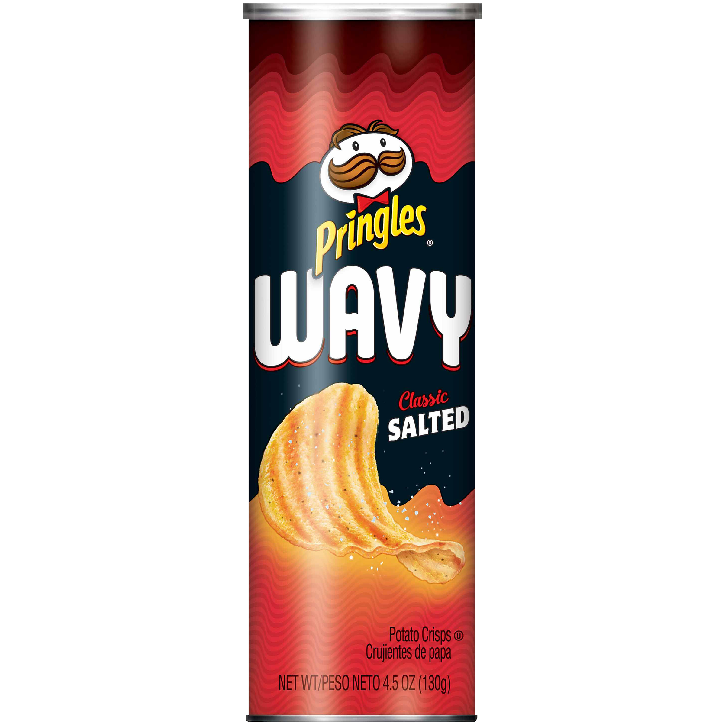 Pringles Wavy Crisps Classic Salted 4.5oz