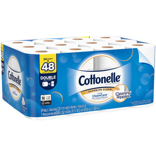 Cottonelle Ultra Clean Care Double Roll Toilet Paper, 24 Count
