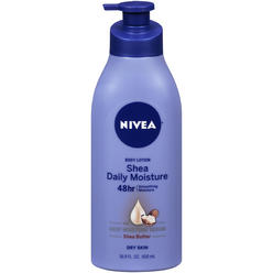 NIVEA Shea Daily Moisture Body Lotion, Dry Skin Lotion with Shea Butter, 16.9 Fl Oz Pump Bottle