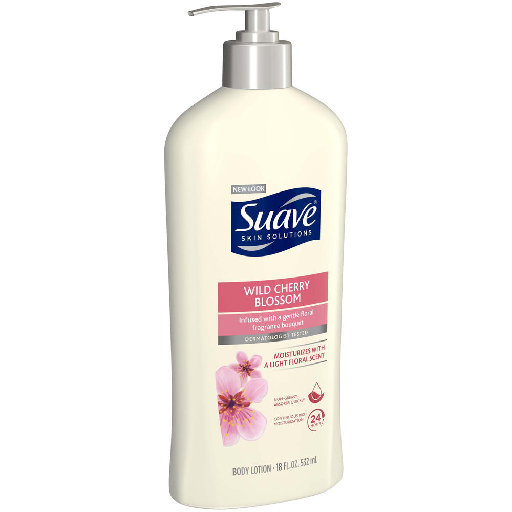 Suave  Skin Solutions Wild Cherry Blossom Body Lotion 18 oz