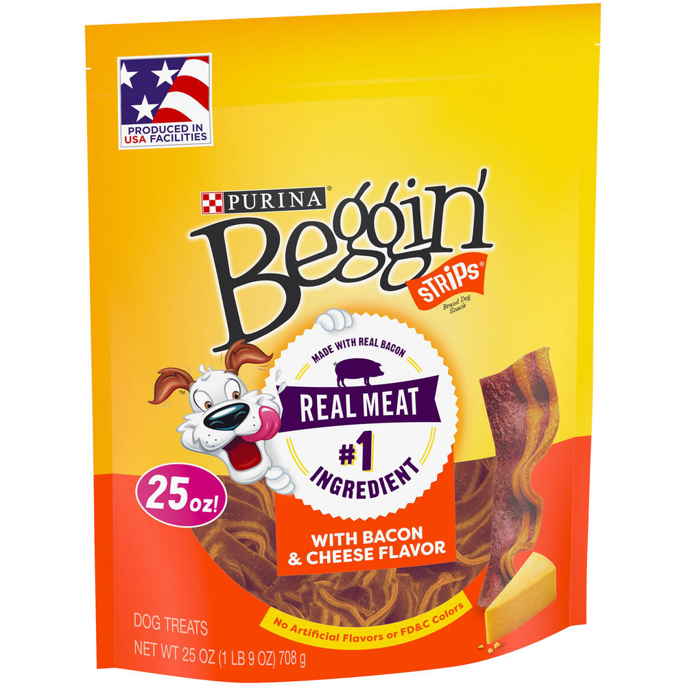 Beggin Strips Bacon & Cheese Flavor Dog Snacks 25 oz. Bag