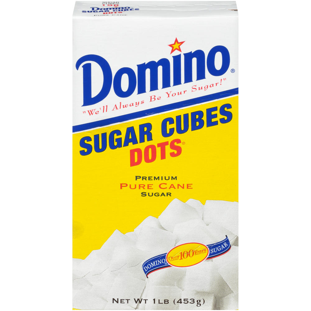 Domino Dots Sugar Cubes, Premium Pure Cane Sugar, 1 lb (453 g)