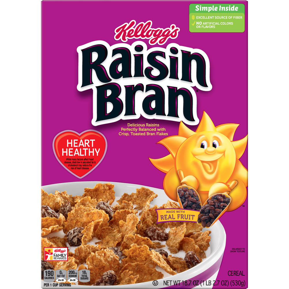 Kellogg's Raisin Bran Cereal 18.7 oz Box