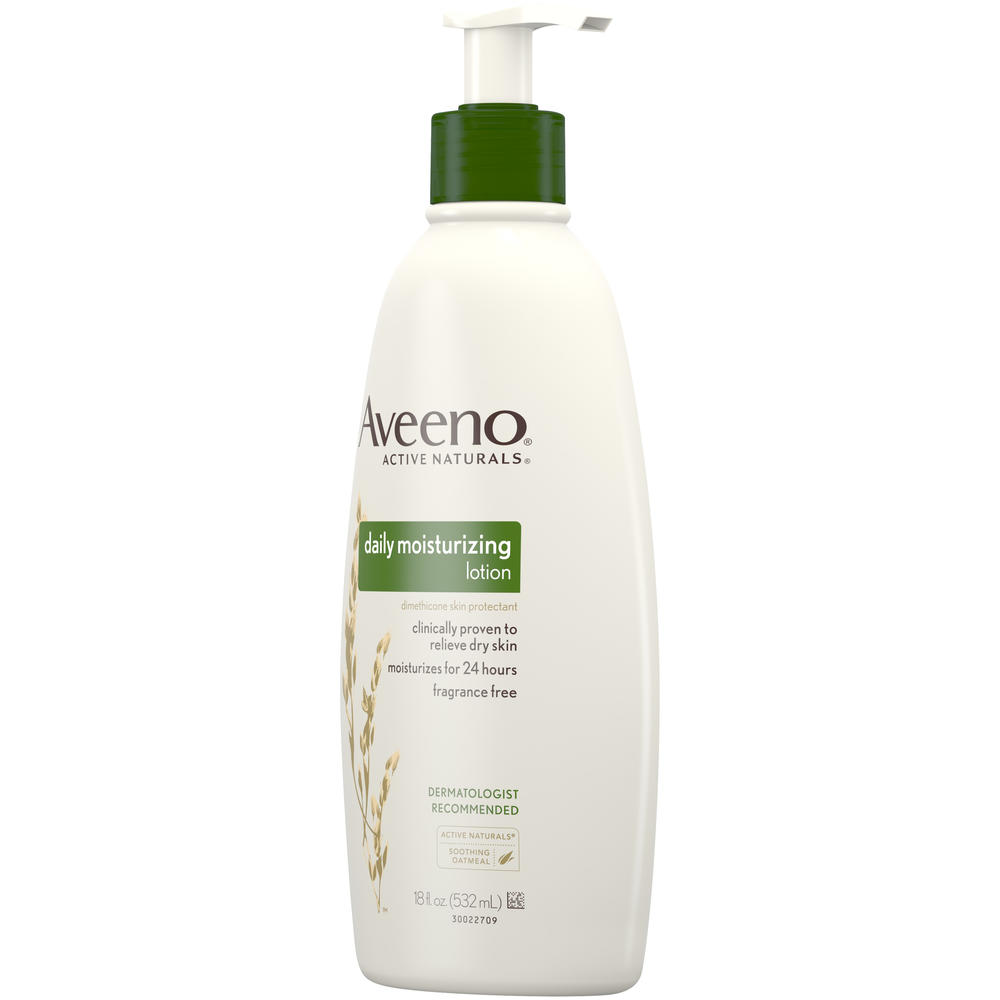 Aveeno Active Naturals Lotion, Daily Moisturizing, Fragrance Free, 18 fl oz (532 ml)