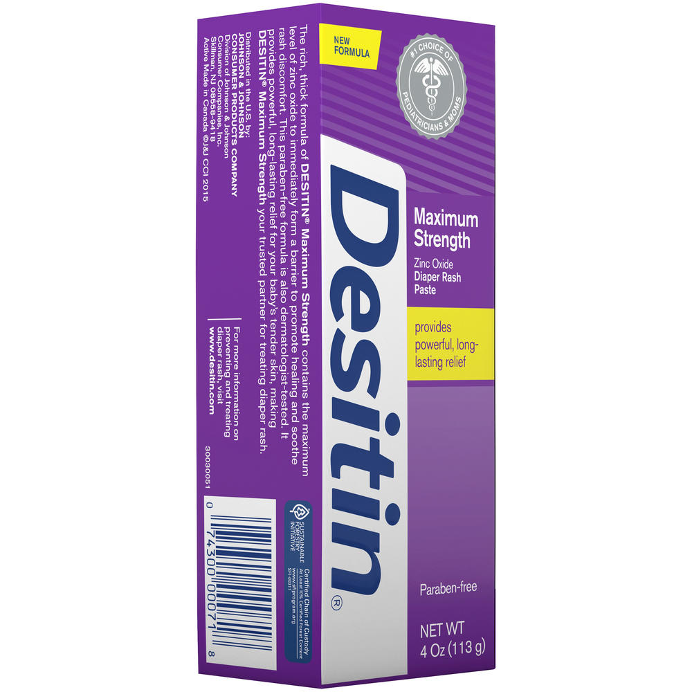 Diaper Rash Paste, Maximum Strength, Original, 4 oz (113 g)
