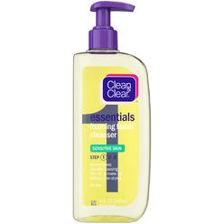 Clean & Clear Foaming Facial Cleanser, Sensitive Skin, 8 fl oz (240 ml)