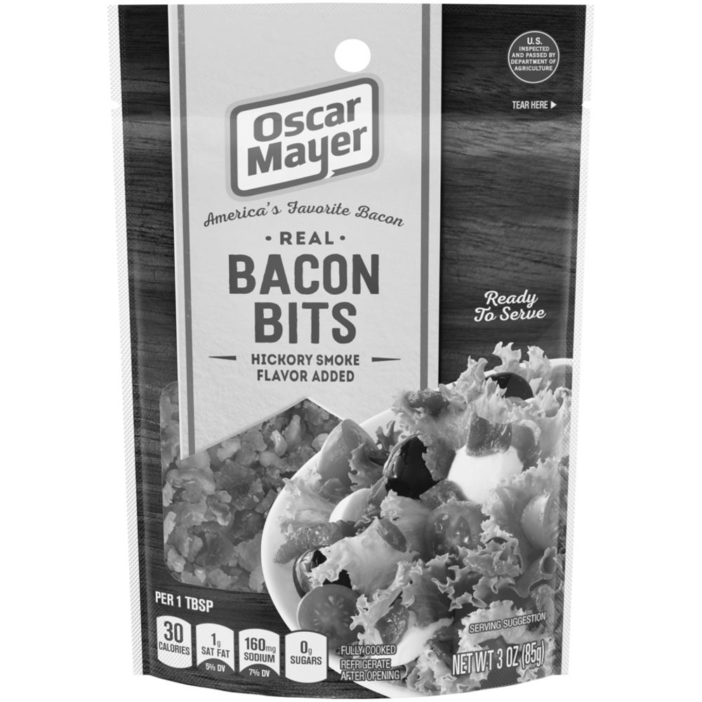 Oscar Mayer Bacon, Real, Bits, Hickory Smoke Flavor, 3 oz