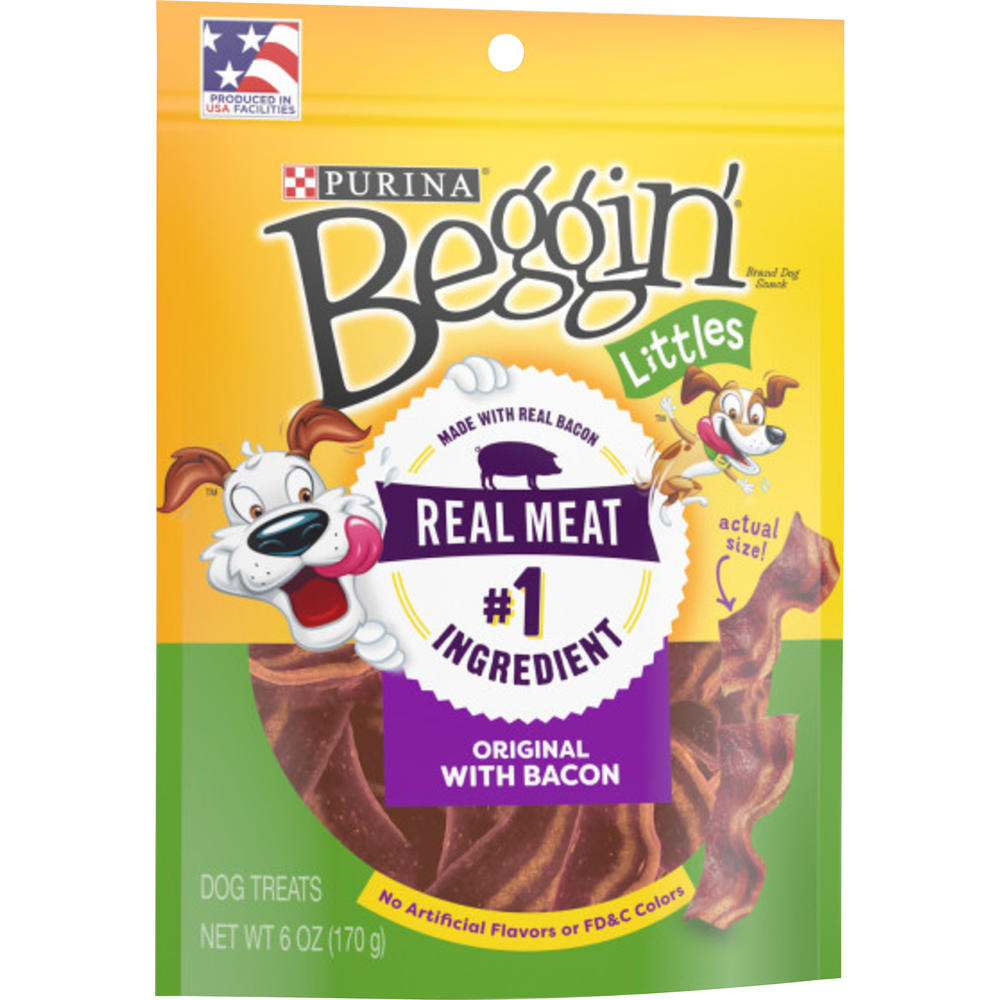 Beggin Strips Littles Bacon Flavor Dog Snack 6 oz. Bag