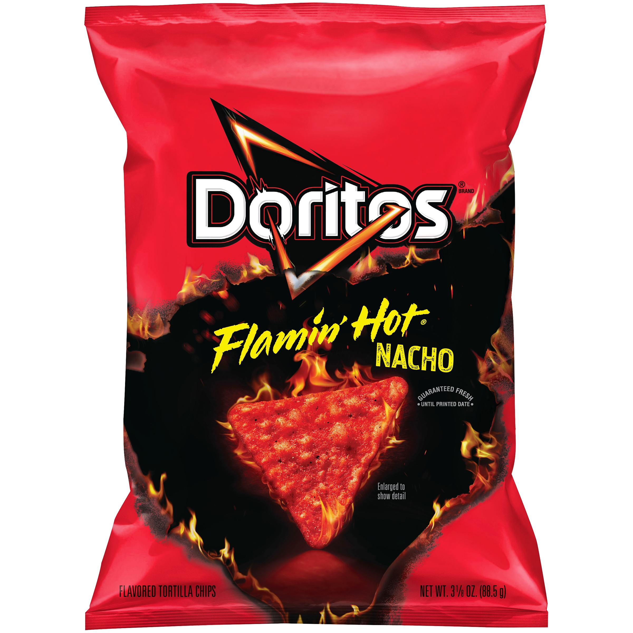 Doritos Flavored Tortilla Chips Flamin Hot Nacho 3.13 Oz Bag Doritos Flavored Tortilla Chips Flamin Hot Nacho 3.13 Oz Bag