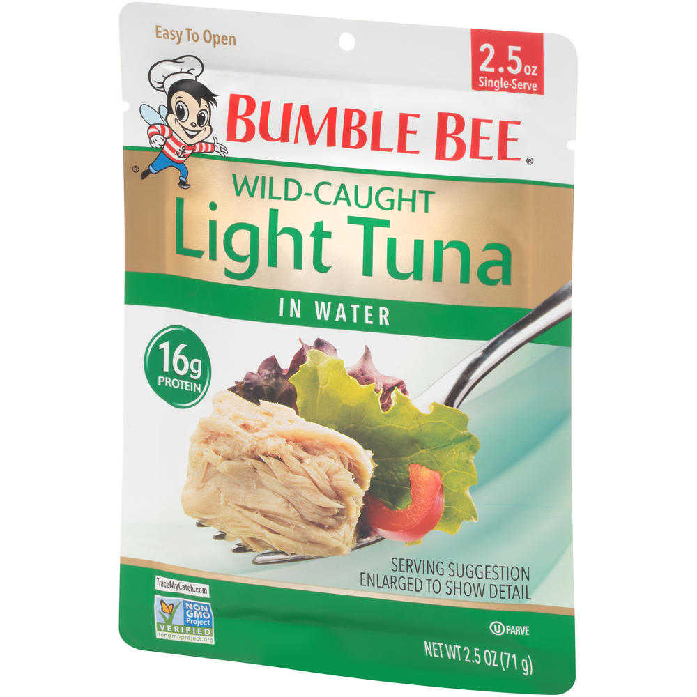 Bumble Bee Tuna, Light, Premium, In Water, 2.5 oz (71 g)