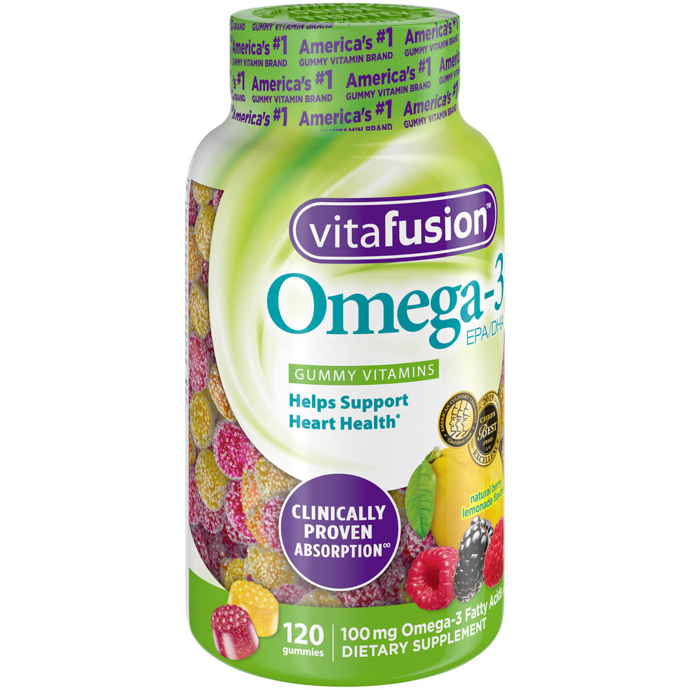 Vitafusion  Omega-3 EPA/DHA Dietary Supplement Gummy Vitamins 120 ct Bottle