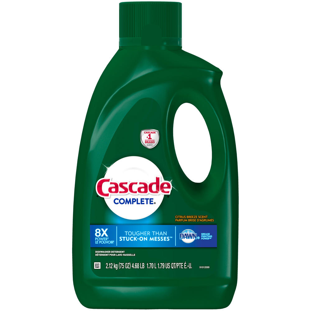Cascade Complete All in 1 Dishwasher Detergent, Citrus Breeze Scent, 75 oz (4.68 lb) 2.12 kg