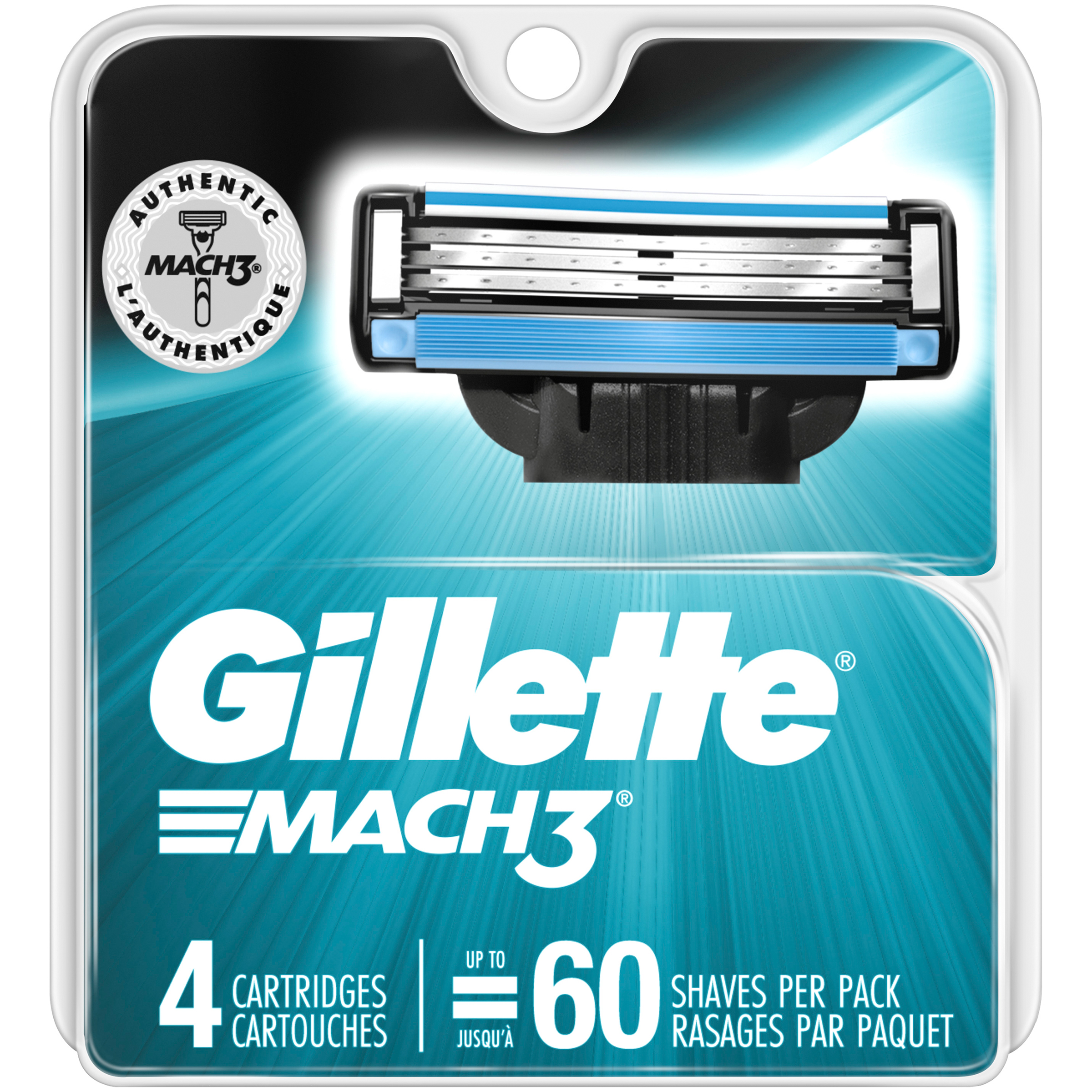 Gillette  Mach3 Men's Razor Blades, 4 Blade Refills