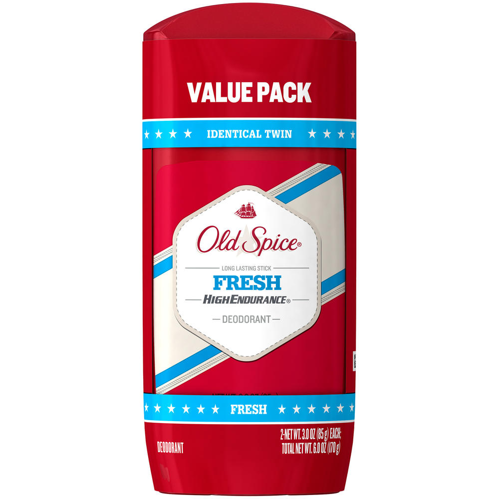 Deodorant, High Endurance Fresh Twin Pack, 2 Pack, 6 oz (170 g)