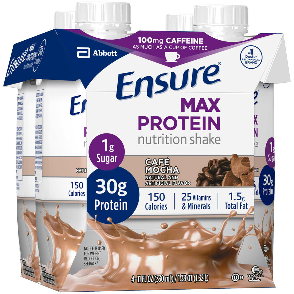 Ensure  Max Protein Nutrition Shake Cafe Mocha Ready-to-Drink 11 fl oz Bottles