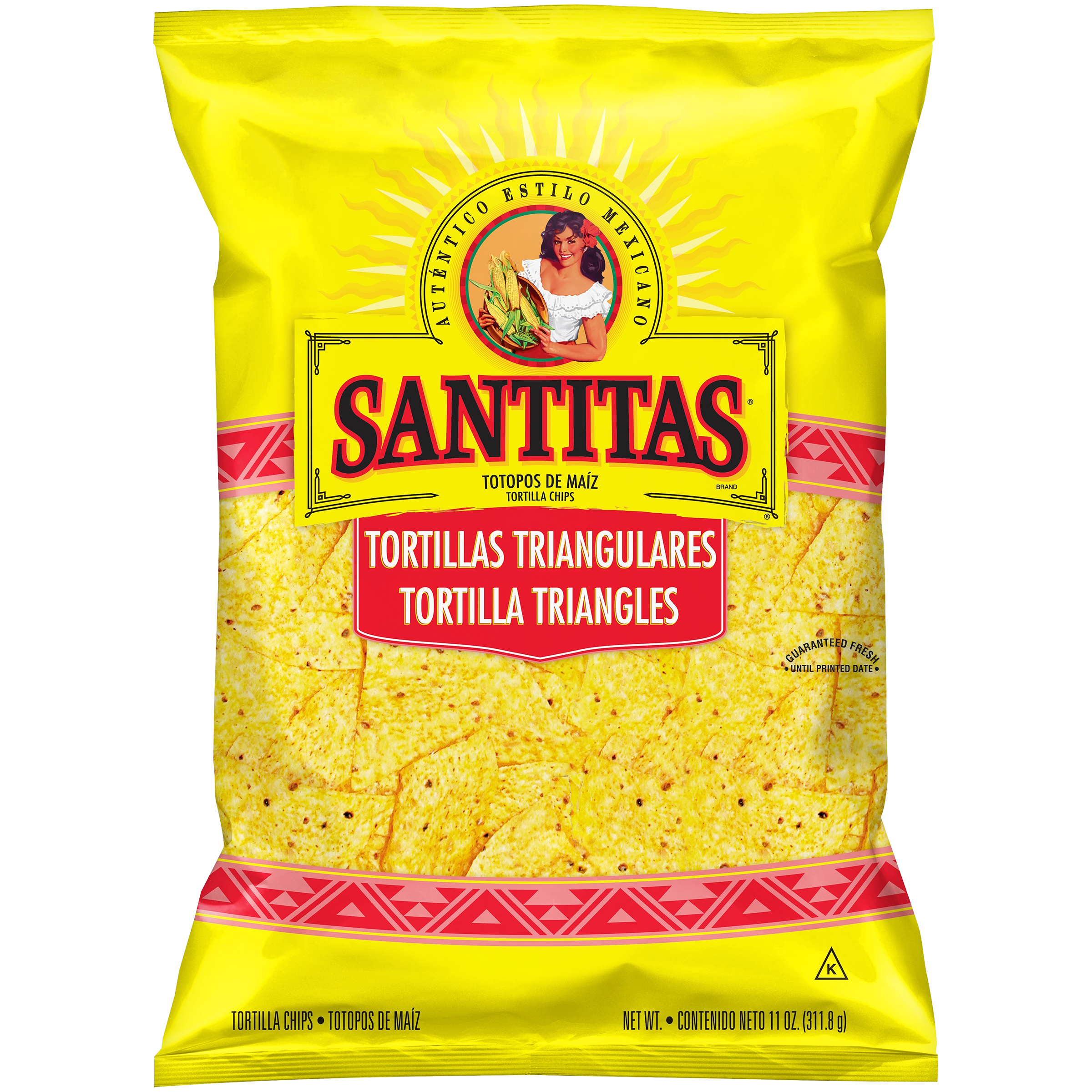 Santitas Tortilla Triangles, Yellow Corn Blend 11 oz (311.8 g) Santitas Tortilla Triangles, Yellow Corn Blend 11 oz (311.8 g)