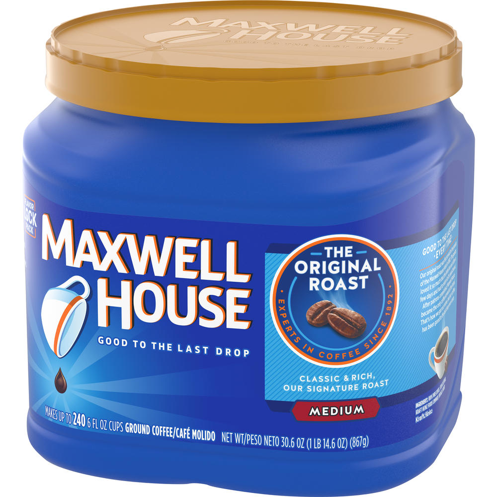 Maxwell House Ground Coffee, Original Roast, 30.6 oz