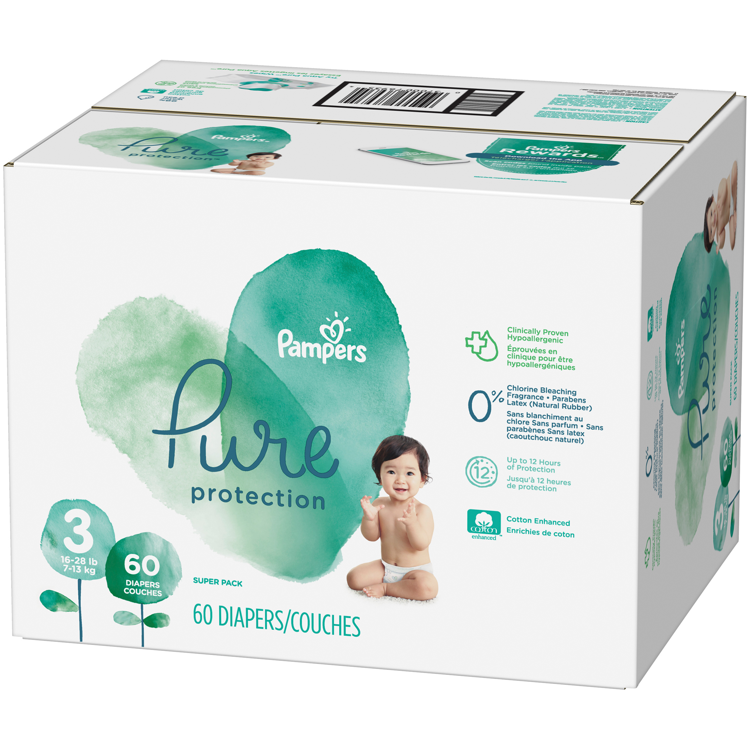 pampers pure protection diapers size 3