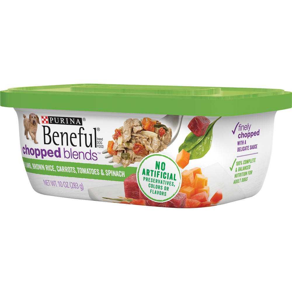 Beneful Chopped Blends(TM) with Lamb, Brown Rice, Carrots, Tomatoes & Spinach Wet Dog Food 10 oz.