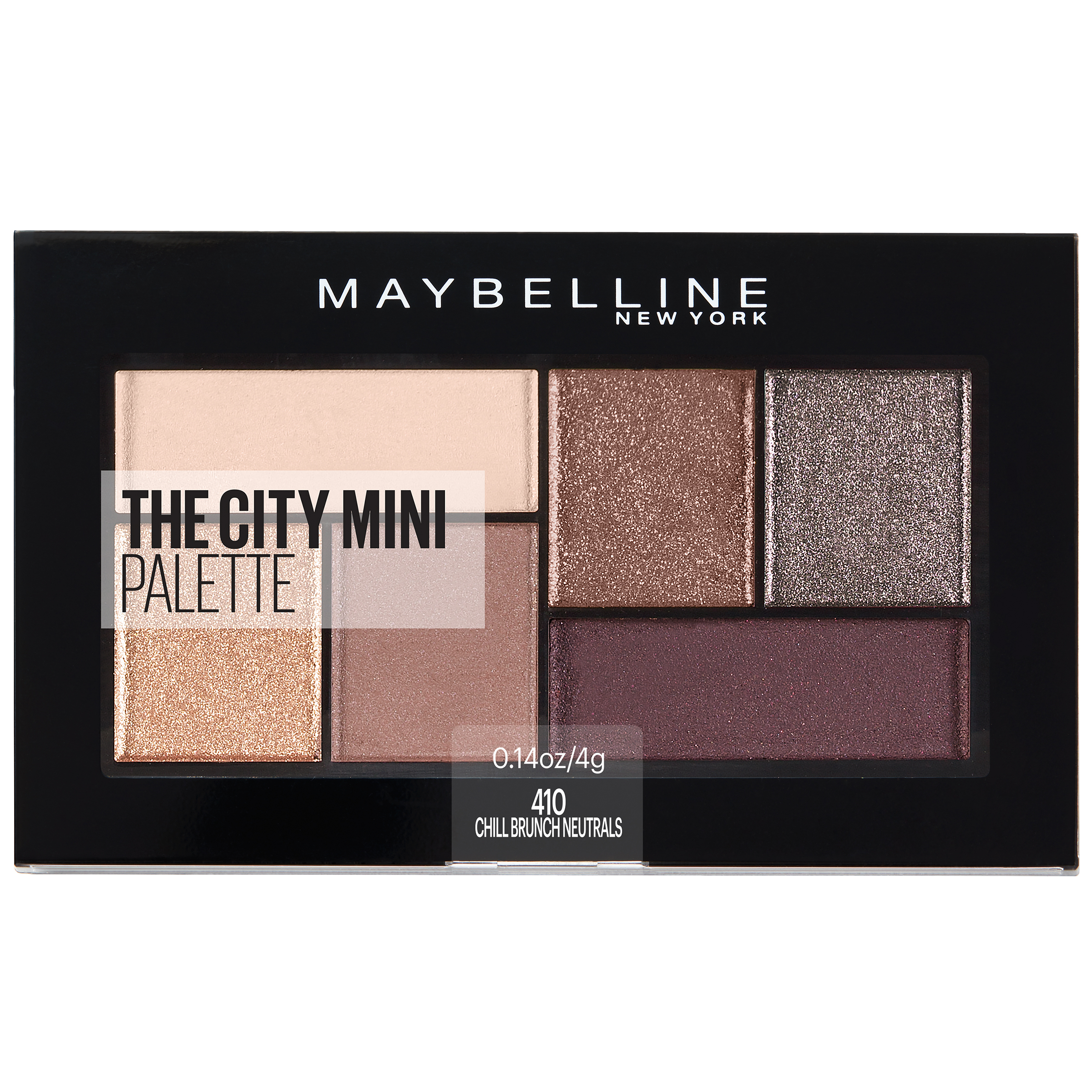 Maybelline New York Maybelline The City Mini Eyeshadow Palette Makeup, Chill Brunch Neutrals, 0.14 oz.